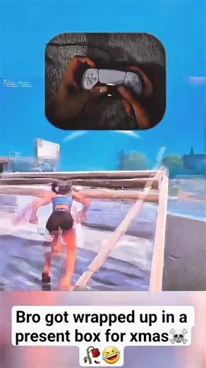 Bro got wrapped up in a xmas box!🥀☠️🤣#fortnite #fortnitefunny #shorts #fortniteclips