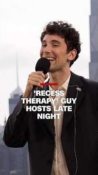 'Recess Therapy' guy hosts late night