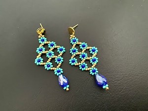 Daisy Earrings || DIY Daisy chain Earrings || How to make Beaded Earrings