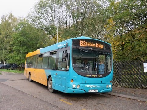 [ZF] [SOME THRASH] Keighley Bus Co 1730 YJ07PCO on B3 to Hebden Bridge 20251022 Part 1