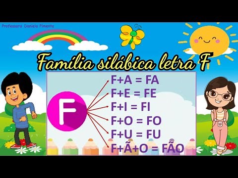 Família silábica da letra F - Alfabetização
