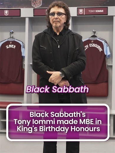 Birmingham-born heavy metal legend recognised for his services to music and charity #birmingham #westmidlands #news #midlands #kingcharles #blacksabbath
