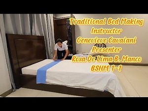 Traditional Bed Making in Lodging Operations