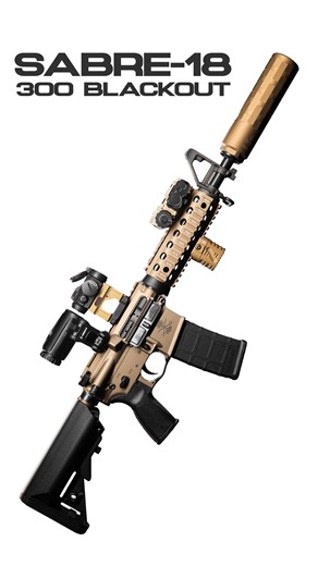 The Saber-18 now chambered in 300 Blackout! Featuring an FDE anodized buffer tube, receiver, and handguard, the Sabre-18 has never looked better. Like and follow to stay up to date on everything Palmetto State Armory! | Palmetto State Armory