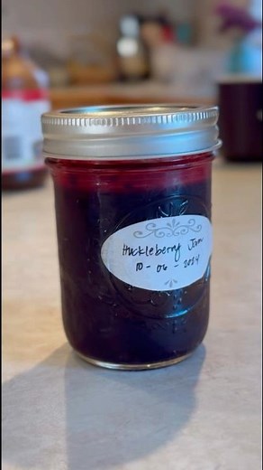 How I make Jam with 1 cup of berries | Huckleberry Jam Recipe #jam #huckleberry