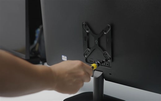 如何在显示器后面安装迷你电脑？How to install a mini PC behind a monitor?