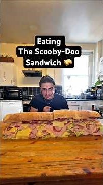 Eating Scooby-Doo’s Giant Sandwich 🥪 #shorts
