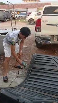 How to install a truck bed liner.
