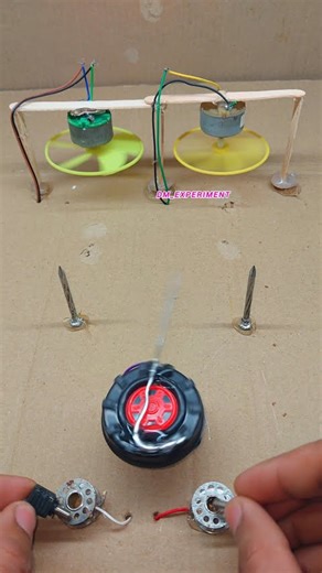 How to work mini dc motor fan at switch machine