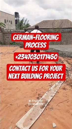 BEGINNING OF GERMAN-FLOORING PROCESS. CONTACT US FOR YOUR NEXT BUILDING PROJECT: +2347030171450.