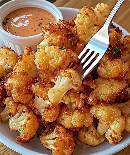 Baked cauliflower tastes better than meat! Crispy roasted cauliflower. Simply delicious! My Crispy Roasted Cauliflower recipe is a testament to the versatility and deliciousness of this humble vegetable. Full recipe 👇 💬 | The End