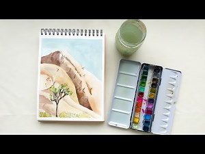 Paint Joshua Tree National Park with Watercolors | Easy Step-by-Step Tutorial for Beginners