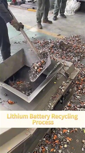 Lithium Battery Recycling Process #lithiumbattery #ewasterecycling #batteryrecycling