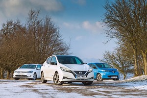 Nissan Leaf vs VW e-Golf vs Renault Zoe: sub-£30k EV group test