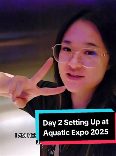 DAY 2 of Setting up Fish Tails Aquatic Booth 🐟✨ #fyp #fishtailsaquaticstudio #freshwater #Marine #2025