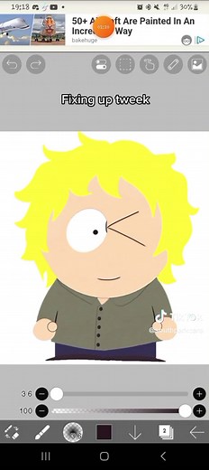 Tweek from South Park Art Fixing Process