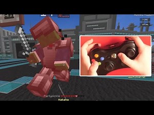 Playing Minecraft PvP Using A Controller
