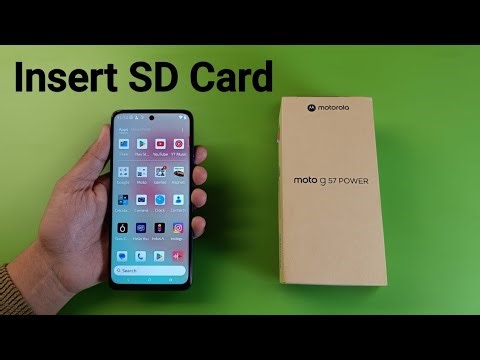 Moto G57 Power: How to insert SD card