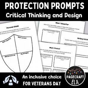 Protection Prompts Critical Thinking & Shield Design | Veterans Day Alternative