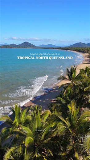 Looking for the ultimate Aussie road trip through Cairns The Great Barrier Reef Here’s how to spend 7 days exploring Australia’s beautiful @tropicalnorthqueensland 🇦🇺🦘 SAVE THIS ITINERARY 👇 🌴 DAY 1 Airlie Beach ➝ Bowen (Horseshoe Bay Big Mango) ➝ Townsville (lunch on The Strand) ➝ Paluma Range (Little Crystal Creek) ➝ Mission Beach (sunset stay @missionbeachresort) 🐠 DAY 2 Dunk Island adventure with @dunkislandreefadventures – remote beaches marine life 💧 DAY 3 Babinda Boulders ➝ @daintre