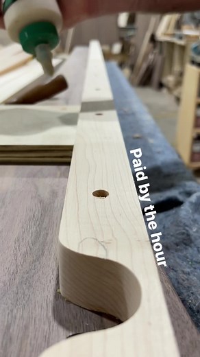 1M views · 2.8K reactions | Promise I don’t work this slow when I’m not filming. Plugging holes on slat support panels. #woodworking #maker #reels #woodshop #mildlyinteresting #asmr #workshop #handmade #etsy | Boundary Fog Furniture | Facebook