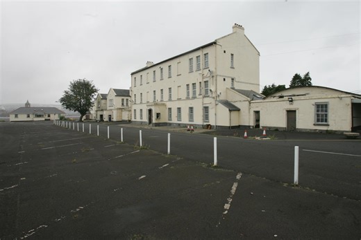 37 photographs of former military barracks at Ebrington in Derry in 2005
