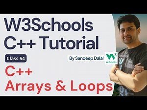 C++ Tutorial • C++ Arrays and Loops • W3Schools • Object Oriented Programming using C++ Tutorial