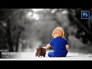 Selective Color / Color Splash Effect In Photoshop - Make Background to Black & White for Beginners