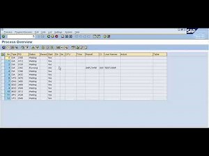 SM50 work process in sap