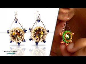 Nestled Crystal Earrings - DIY Jewelry Making Tutorial by PotomacBeads