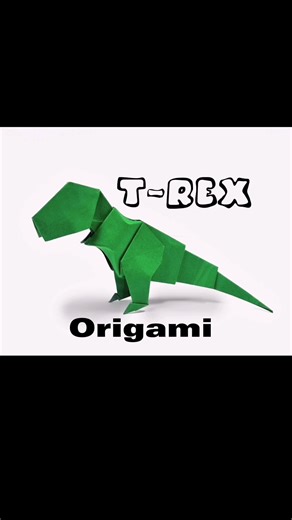 Cómo hacer un T-REX en Origami. Nivel intermedio.