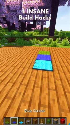 4 Minecraft Build Hacks you NEED to try! 🛠️🤯 #minecraft #minecraftshorts #shorts #minecrafttutorial