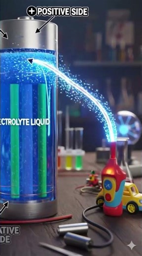 How Do Batteries Work? 🔋 Science for Kids in 60 Seconds