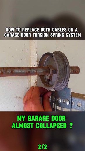 How to Replace Garage Door Torsion Spring Cables