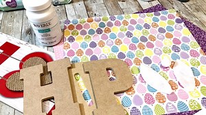 21K views · 670 reactions | Let’s make a super cute and easy Easter Hop sign! Love how it turned out and it’s going to look adorable hanging next to my front door! Letters and Scrapbook Paper- Hobby Lobby Sign- Dollar Tree #diy #crafts #easter #sign | Creating Through Chaos | Facebook