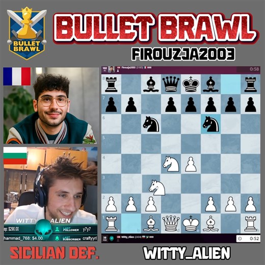 ♟️⚡😱Witty_Alien OBLITERATES Alireza Firouzja in a Bullet Game — Absolute Carnage!#Chess #BulletChess #AlirezaFirouzja #ChessHighlights | ChessPinoy.TV