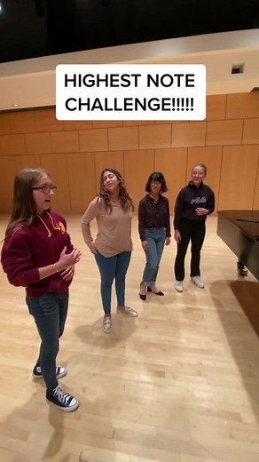 HIGHEST NOTE CHALLENGE!!! 🎶 #HausLabsFoundation #tellschoolofmusic #millersvilleuniversity #millersville #choirs #highestnotechallenge #womenschoir