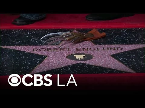 Horror movie icon Robert Englund receives star on Hollywood Walk of Fame