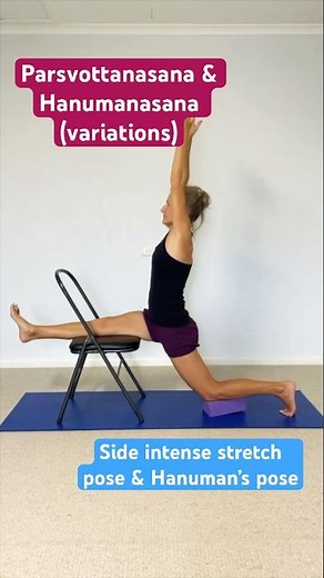 Parsvottanasana and Hanumanasana (variations)