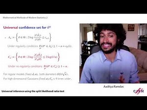 Aaditya Ramdas: Universal inference using the split likelihood ratio test