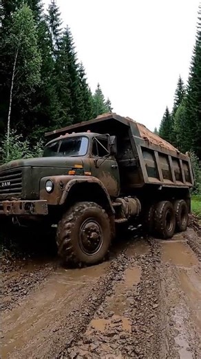 BEAST MODE: Overloaded Dump Truck vs Deep Mud! 💪