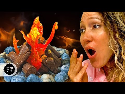 How to Make Isomalt Campfire | We Heart Cake