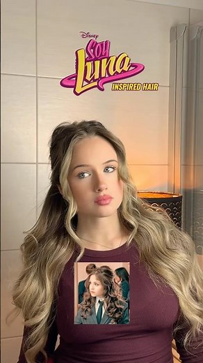 soy luna hairstyle! #soyluna #soylunaforever #halfuphalfdown #hairstyle #hairinspo #hairtutorial