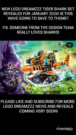 NEW LEGO DREAMZZZ TIGER SHARK SET REVEALED! SUBSCRIBE FOR MORE NEWS! #lego #dreamzzz