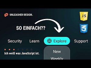 Fancy Menü einfach mit CSS und JavaScript bauen. [DE/Tutorial]