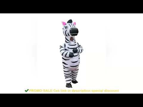 Inflatable Zebra Costume Unisex Funny Adult Suit Christmas Halloween Cosplay Party Costumes for Adul