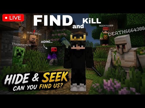 Minecraft LIVE 🔴 Hide & Seek Challenge! Can You Find Us? 😱🔥