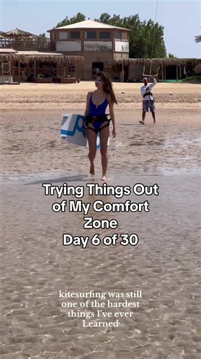 Went kitesurfing in Egypt for day 6 of 30 of trying things out of my comfort zone! 🇪🇬 🌊#somabayredsea #egypt #tryingnewthings #kitesurfing #dayinthelife