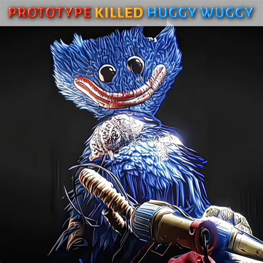 Prototype Killed Huggy Wuggy ❤️‍🔥🥀 ll Poppy Playtime Skull Edit ☠️🔥 ll #edit #viral #shorts #trend