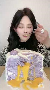 Asmr🍰Eating 🍰 (Soft And Waxy Sound) This cake is absolutely divine!丨Satisfying丨Eatings